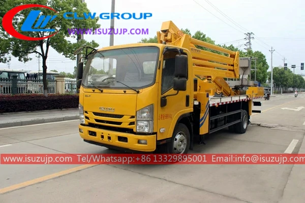 Isuzu 26 meter mixed arm aerial bucket truck