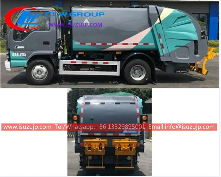 Isuzu 4cbm waste compactor truck for sale in 