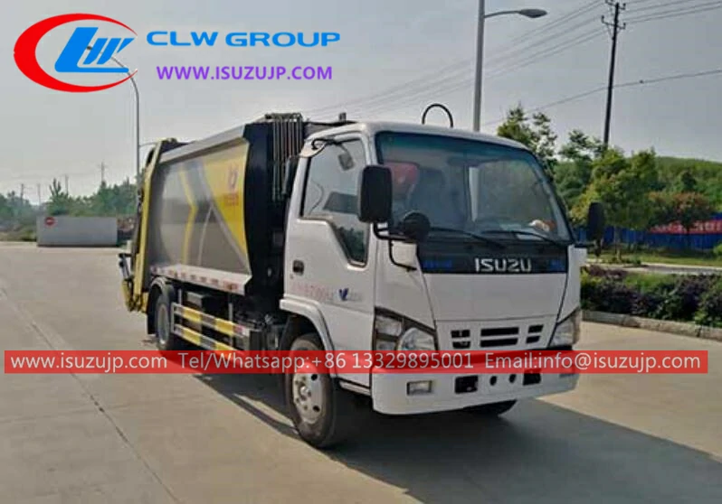 Isuzu 6 cubic meters compact garbage truck for sale in Thailand