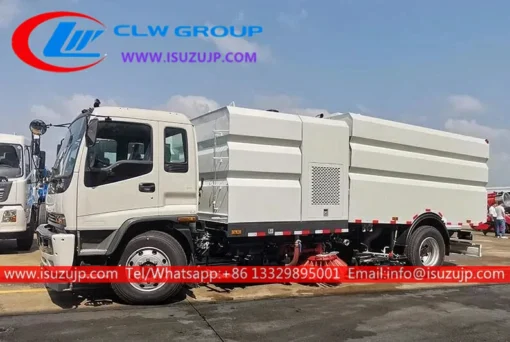 Isuzu FTR 12cbm kompakt ya kufagia barabara