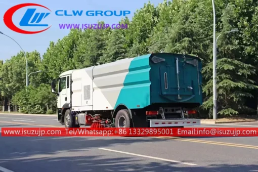 شاحنة كنس الطريق المثبتة على جرار Isuzu FTR 16cbm