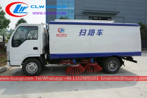 Japan ISUZU 3cbm road sweeper truck