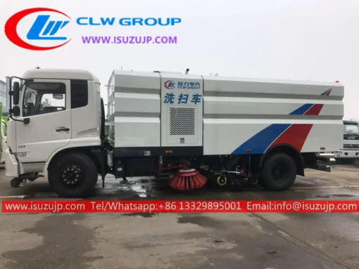 Japan Isuzu 15cbm road washing and sweeping truck