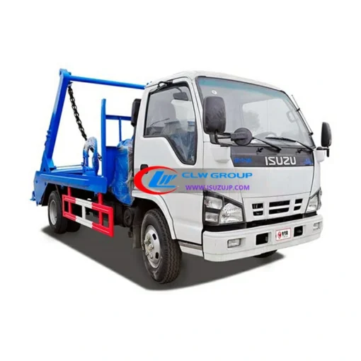 Japón Isuzu camión de basura de brazo oscilante de 5 toneladas Angola