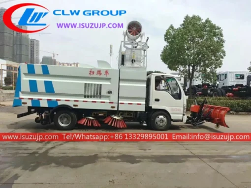 Japan Isuzu truck mounted street sweeper