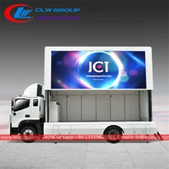 Large mobile led screen truck