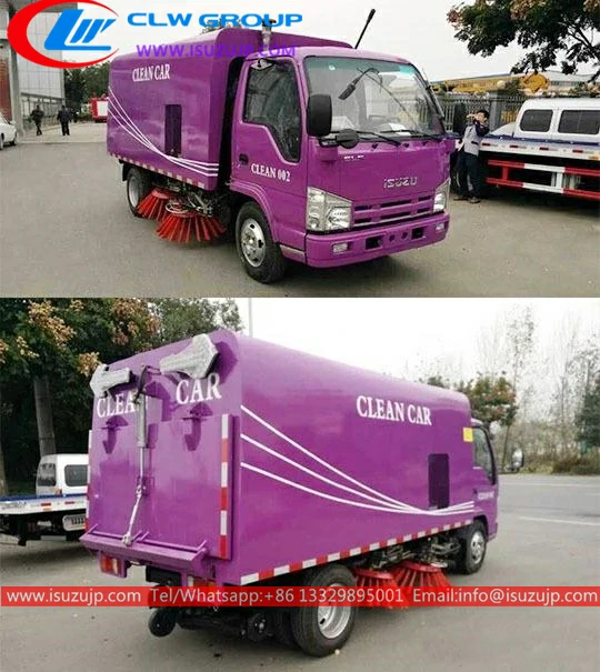 Noble purple street sweeper truck export to Philippines