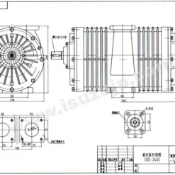 3-4T sewage truck Vacuum pumps Structural design drawings