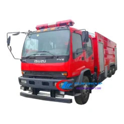 10 wheel ISUZU FVZ off road fire truck