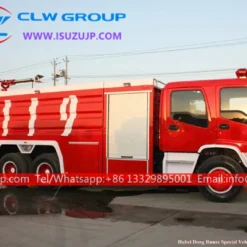 10 wheel ISUZU FVZ off road largest fire truck