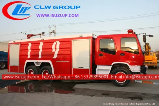 10 roues ISUZU FVZ hors route le plus grand camion de pompiers