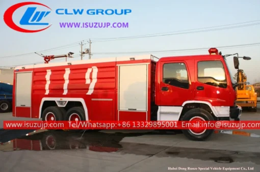 10 wheel ISUZU FVZ off road largest fire truck
