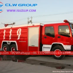10 wheel ISUZU FVZ off road water tender fire truck