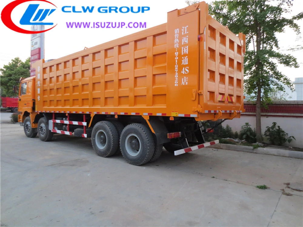 12 tyre Shacman 50t construction dump truck Vietnam