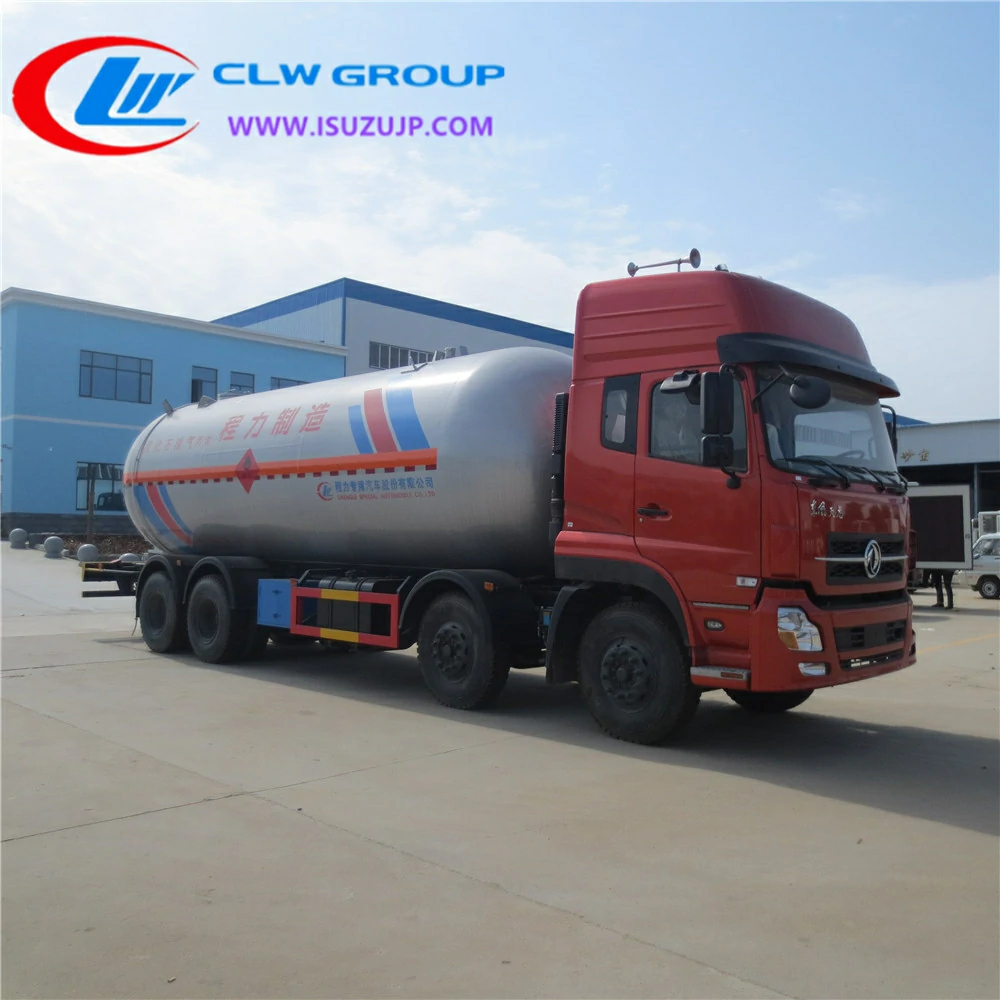 12 wheel DONGFENG 32cbm lpg gas tanker Indonesia