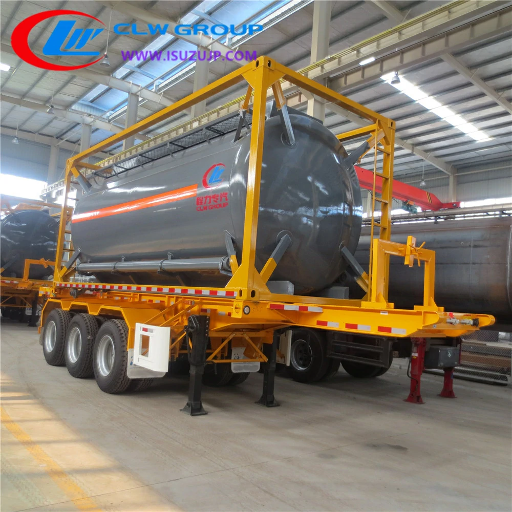 25000liters diesel fuel Container trailer for sale