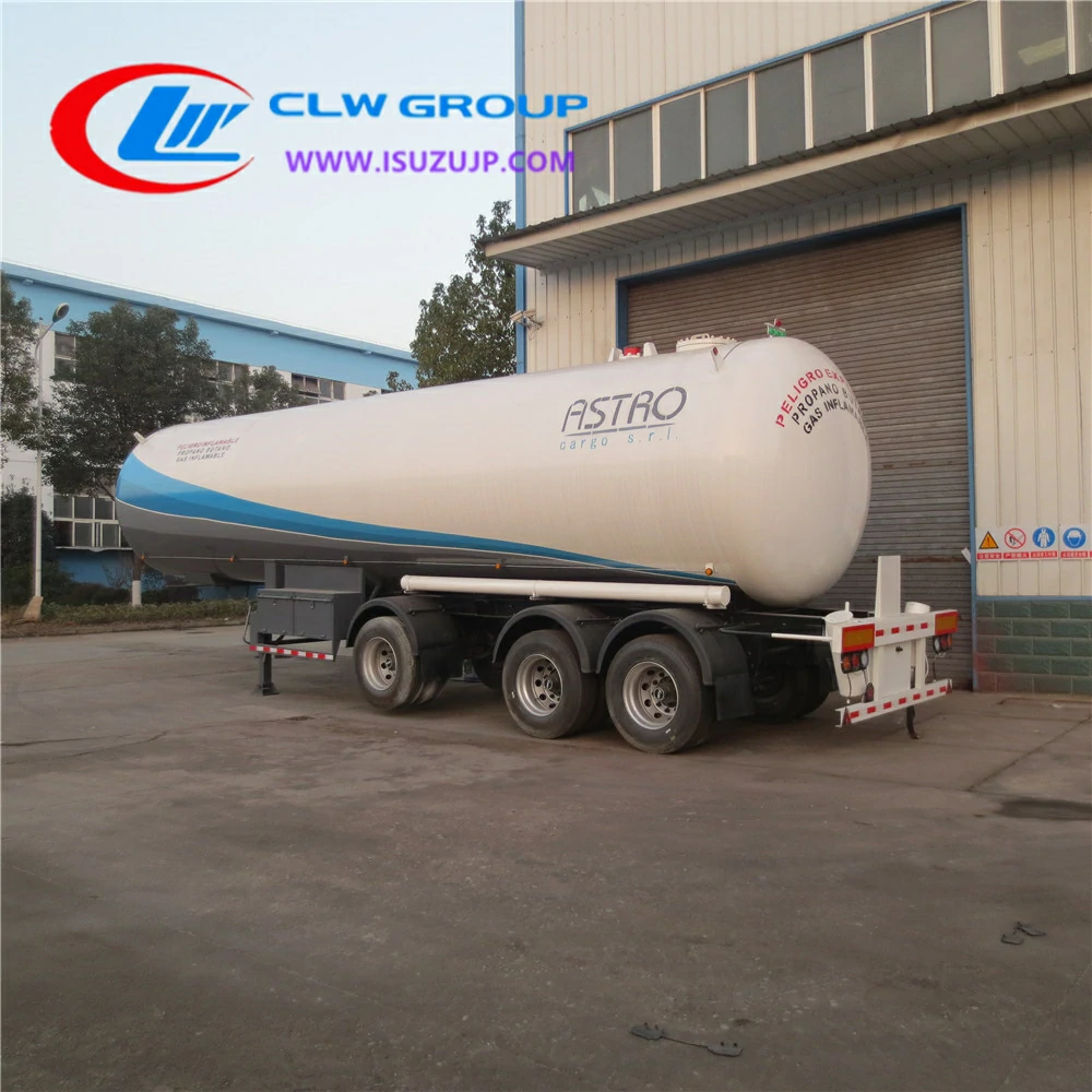 3 Axle 56m3 lpg tanker trailer Benin