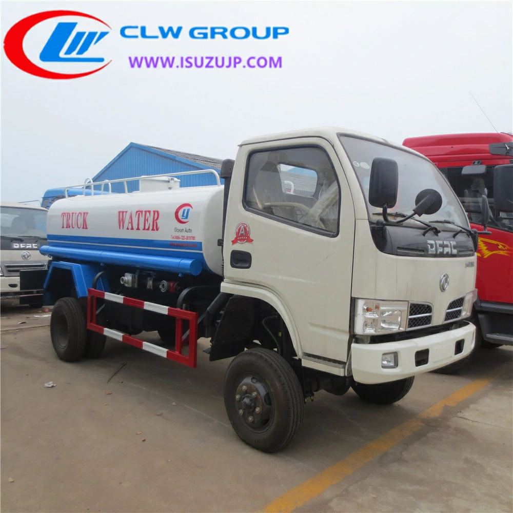 4WD Dongfeng 5cbm drinking water truck for sale Mexico