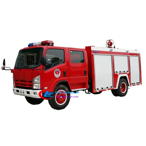 4x4 ISUZU NPR 5000kg fire engine truck para sa pagbebenta