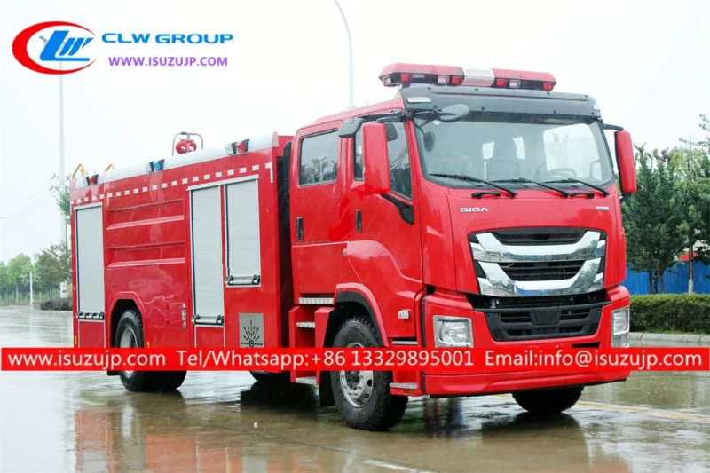 6 wheeler ISUZU GIGA 8t rural fire truck Benin