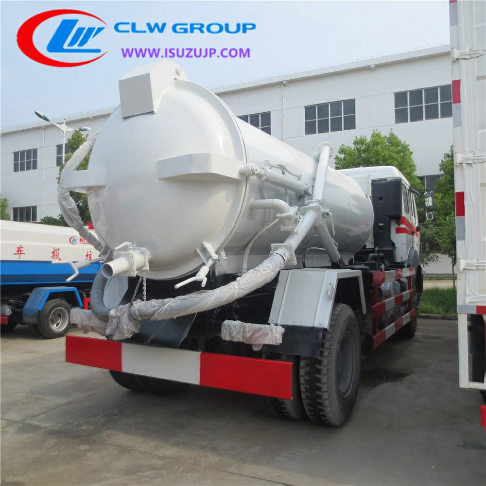 Beiben 3000 gallon sewage suction truck Liberia