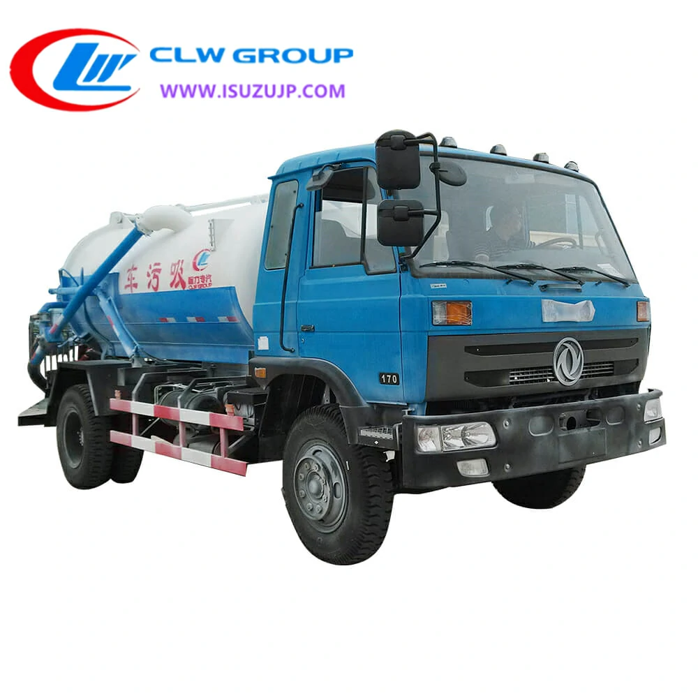 China 8 ton sewage tanker for sale Turkmenistan