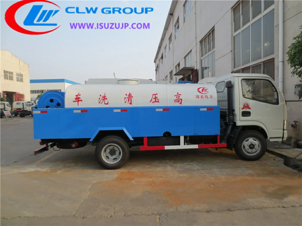 DFAC 4cbm jet vac truck for sale Cambodia