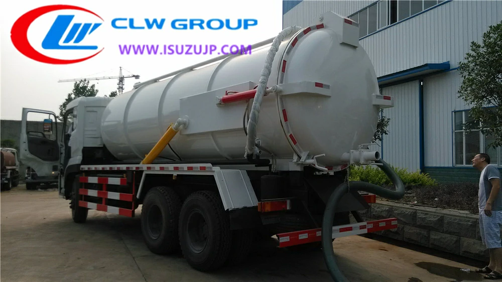 Dongfeng 16 ton septic suction truck Guatemala