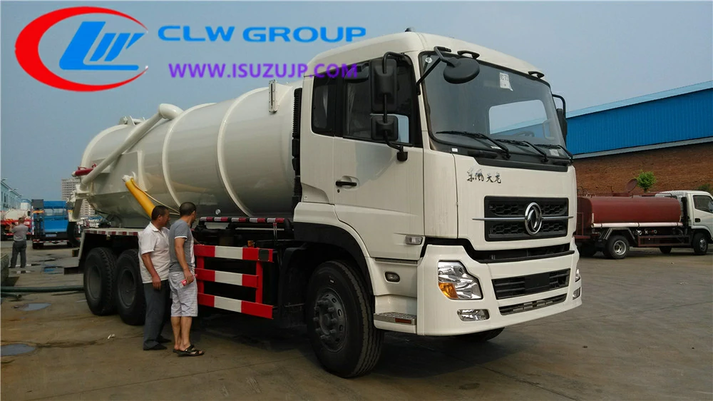 Dongfeng 18000liters toilet suction truck the Cook Islands