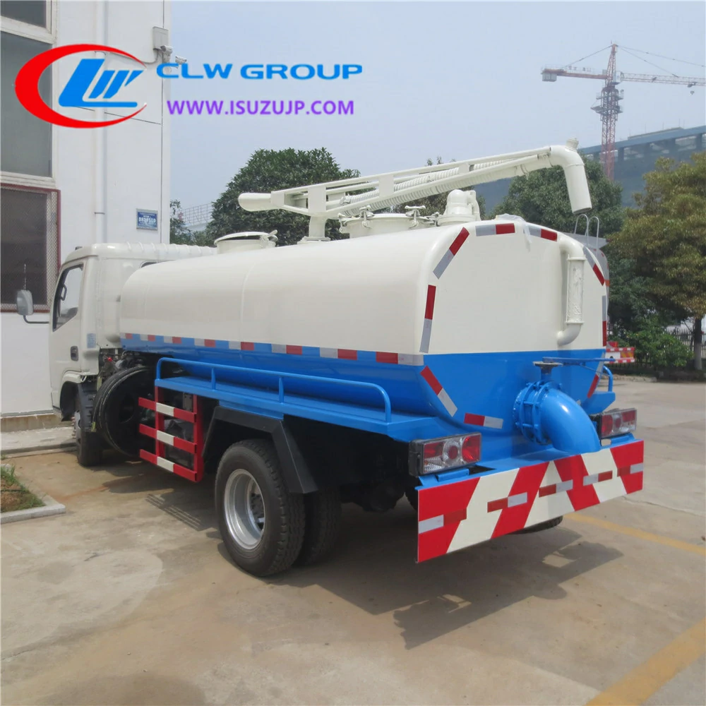 Dongfeng 4cbm septic tank pump truck Marshall Islands