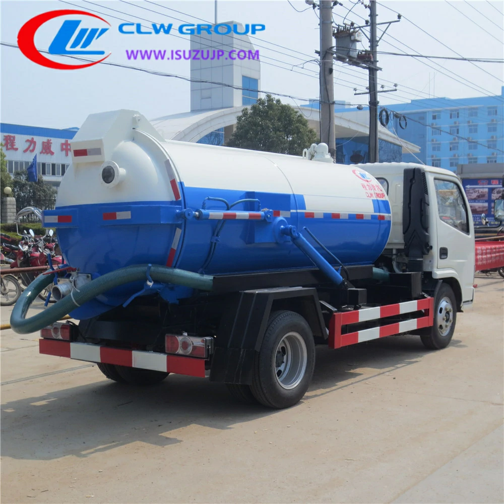 Dongfeng 5000L vacuum sewage truck the republic of Congo