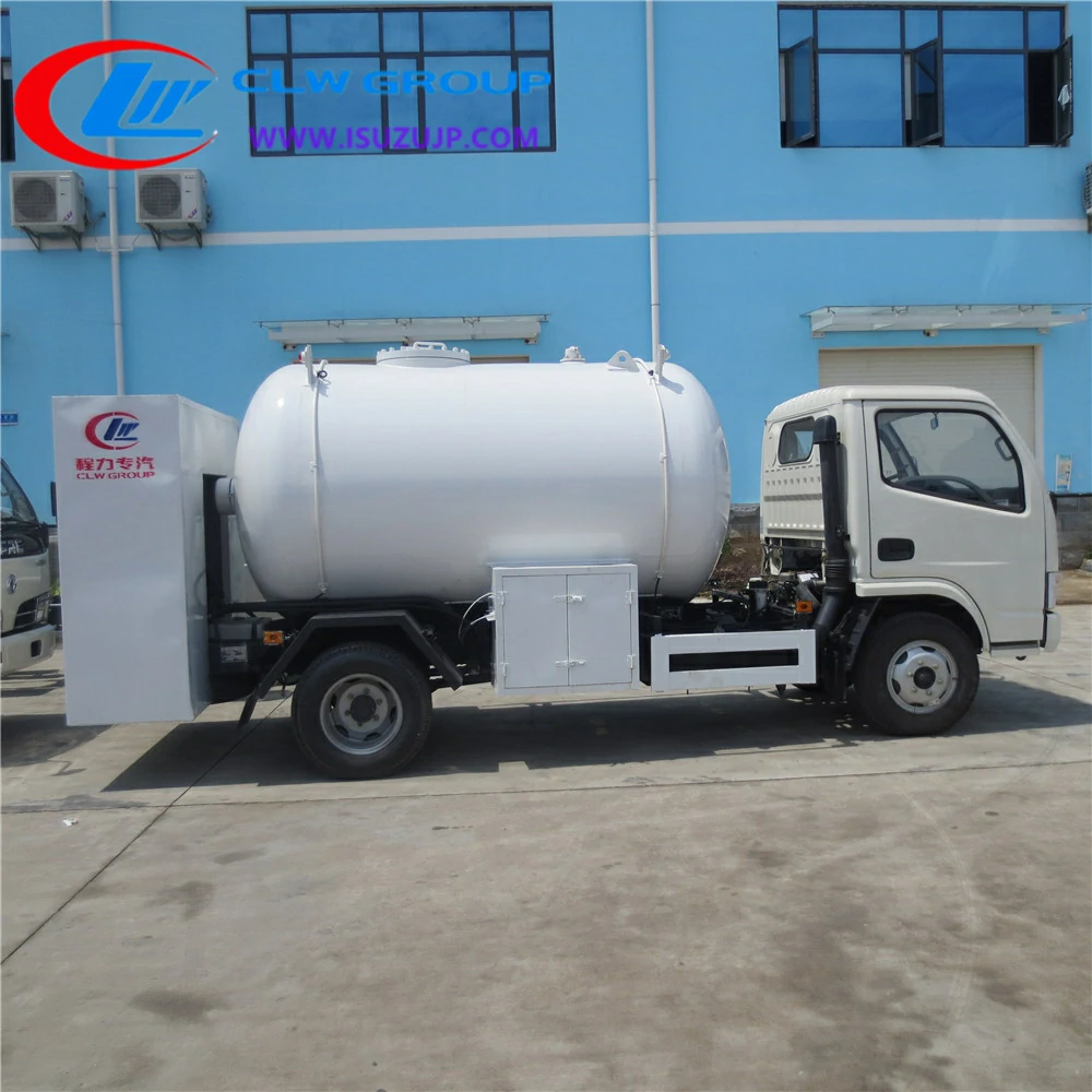 Dongfeng 5cbm bobtail propane truck Tajikistan