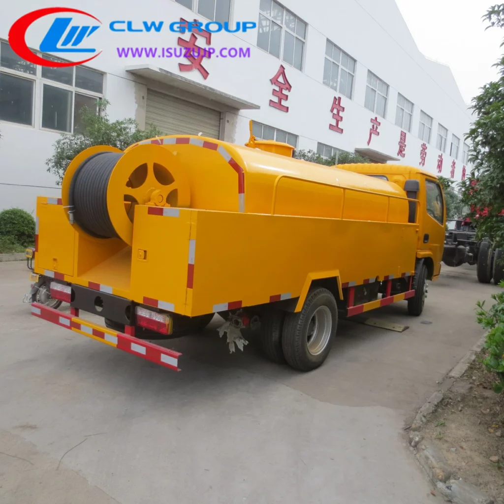 Dongfeng 5m3 jet vac truck for sale Colombia