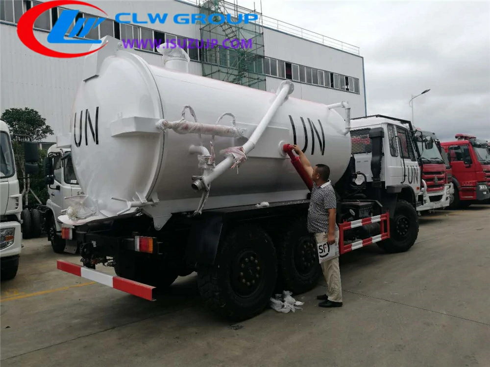 Dongfeng 6X6 sewage suction truck Central Africa