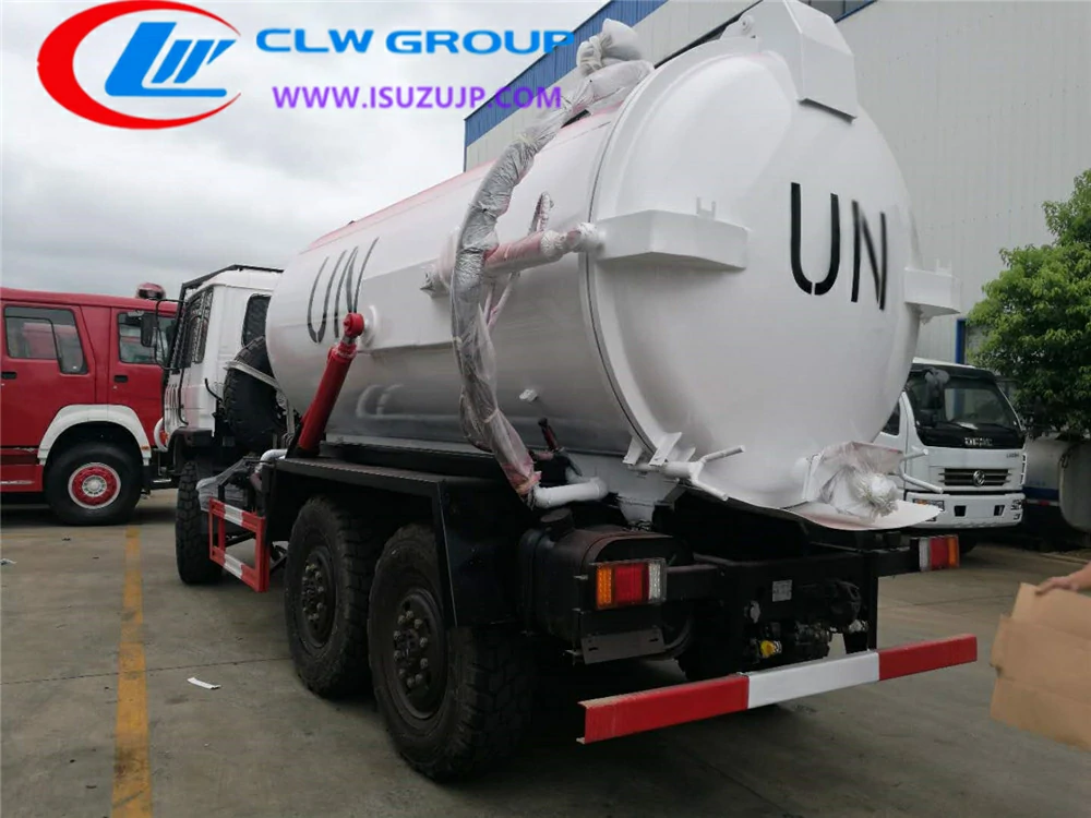Dongfeng 6X6 sewer vacuum truck for sale Gambia