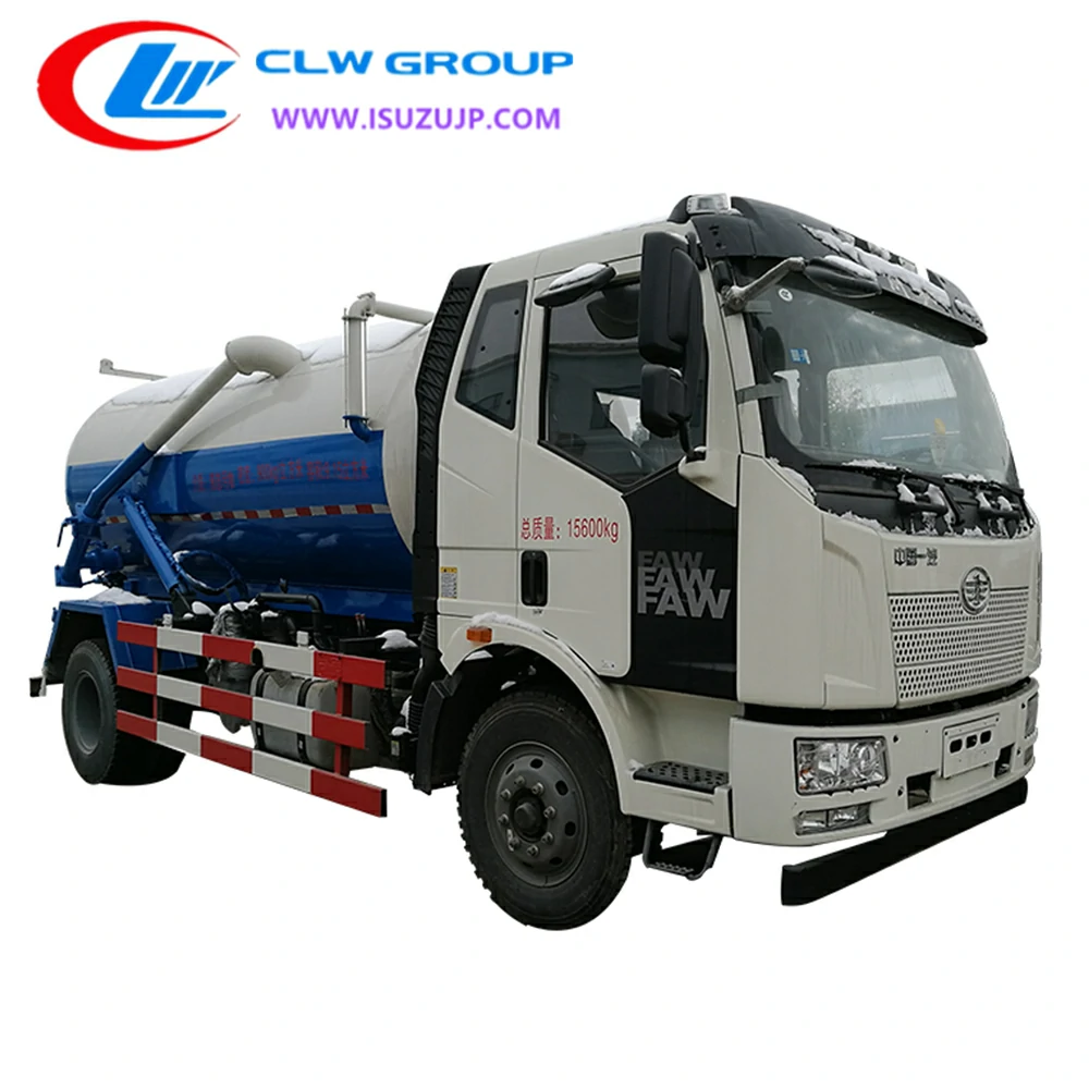 FAW 12cbm cesspool truck for sale Sierra Leone