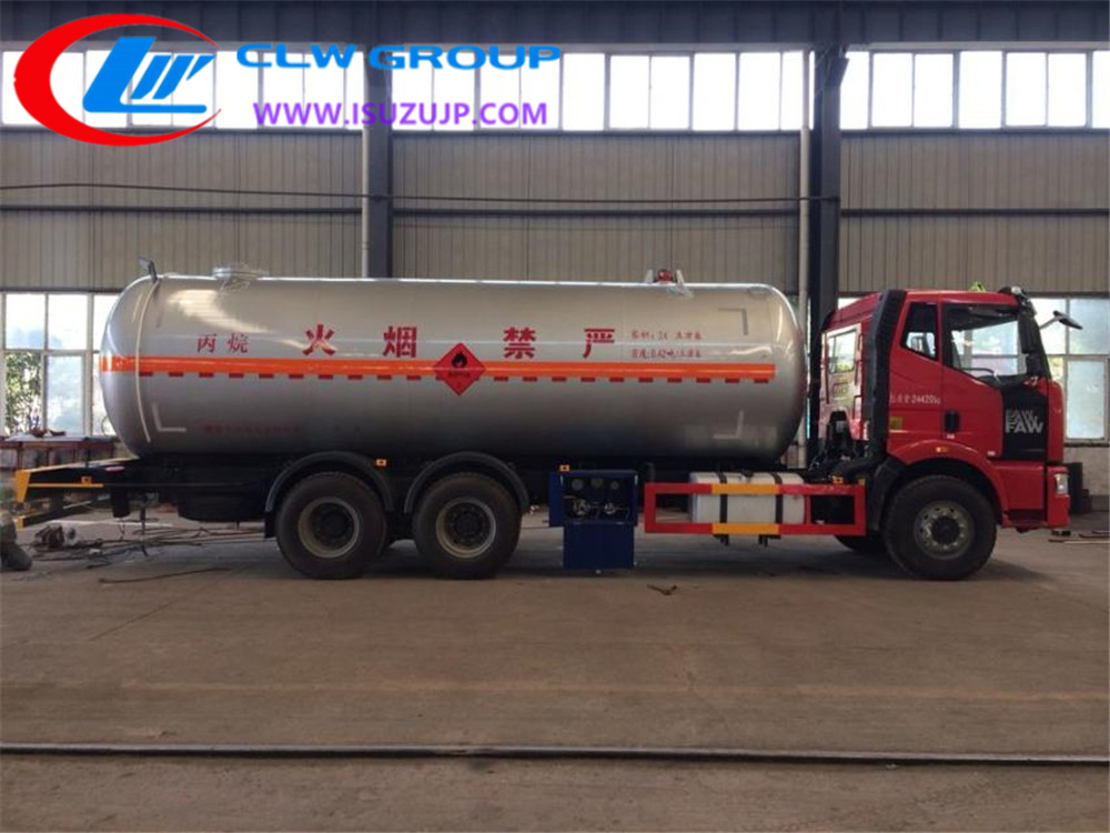 FAW 25000liters lpg transport truck Philippines