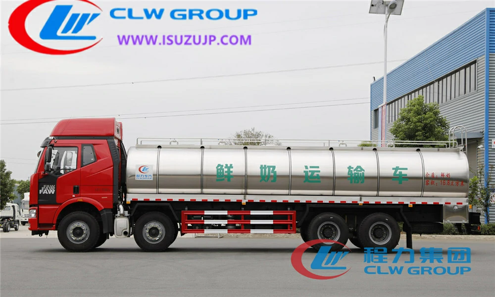 Faw 25 ton milk delivery truck Vietnam
