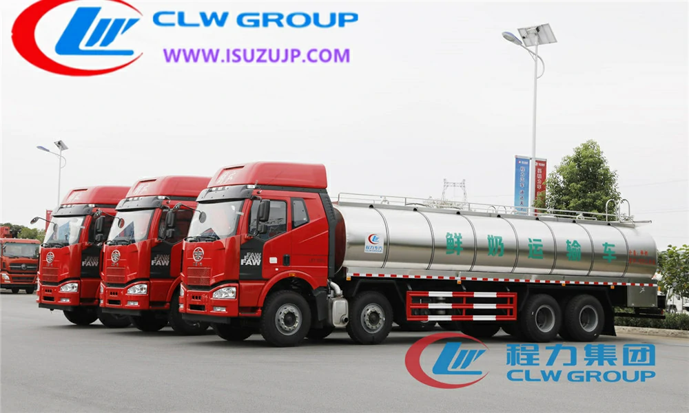 Faw 30000L milk tanker truck Mongolia