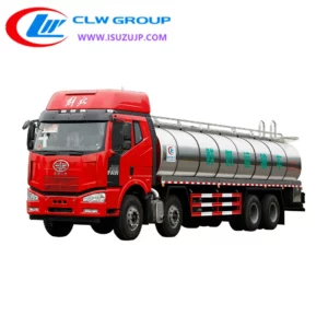 Faw 30000kg dairy milk truck Laos