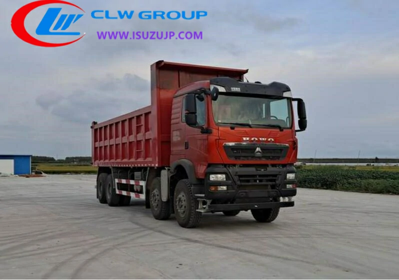 HOWO 4 axle dump truck Brunei