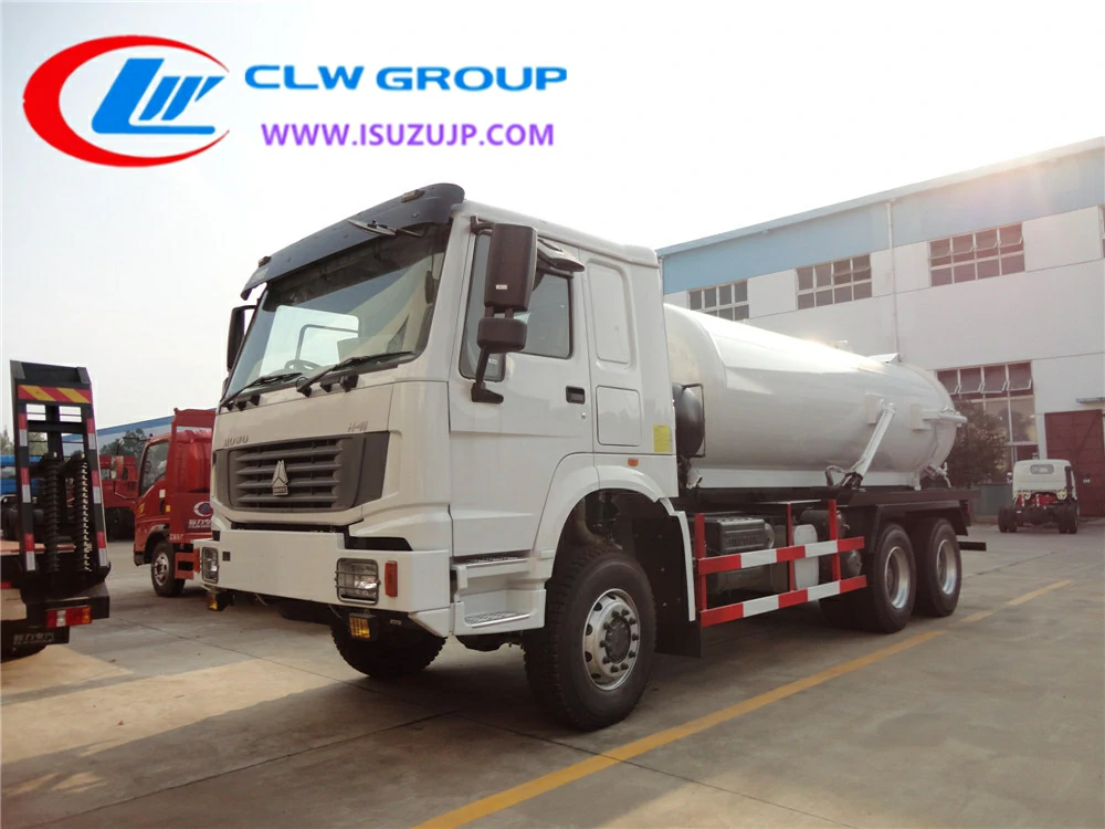 Howo 18000liters vacuum excavation truck Belize