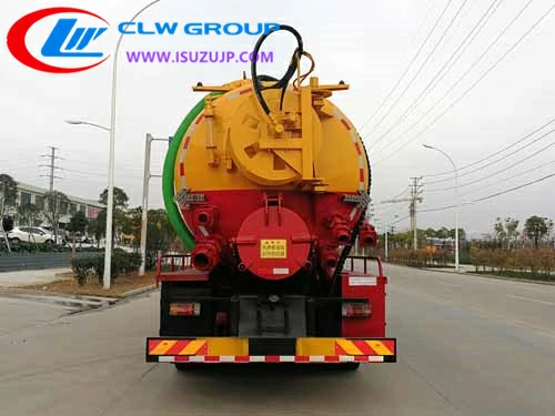 ISUZU 20000liters sewer jet vacuum suction truck Uzbekistan