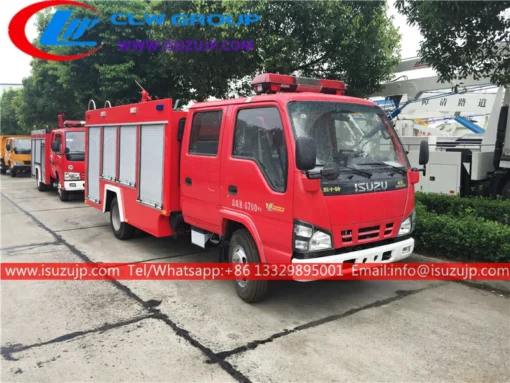 Mini pompe ISUZU 3000kg pour pompiers