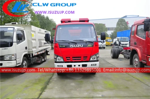 ISUZU 3000kg mini camion de pompiers citerne