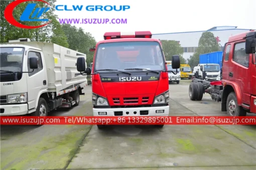 ISUZU 3000kg মিনি ট্যাঙ্কার ফায়ার ট্রাক