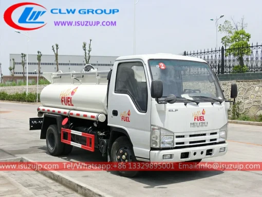 ISUZU 3000litres lube truck na ibinebenta sa Bhutan