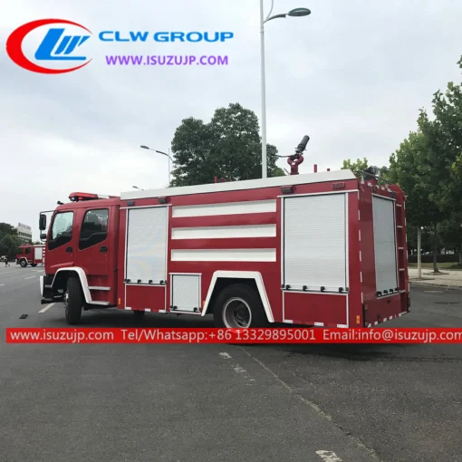 Camion de pompiers à plate-forme ISUZU 6000 kg