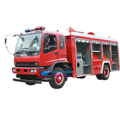 ISUZU 8000kg de água, caminhão de bombeiros do exército de espuma