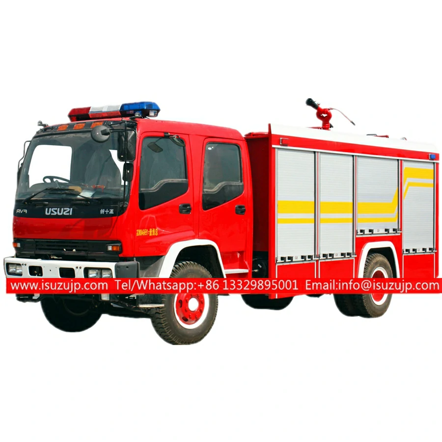ISUZU FVR dry powder foam Chemical fire engine truck
